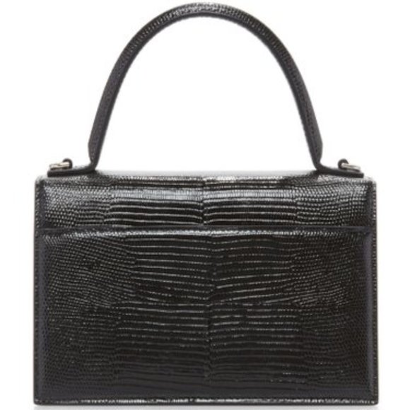 Balenciaga Sharp XS Lizard-Effect Leather Bag Blac - Picture 4 of 6